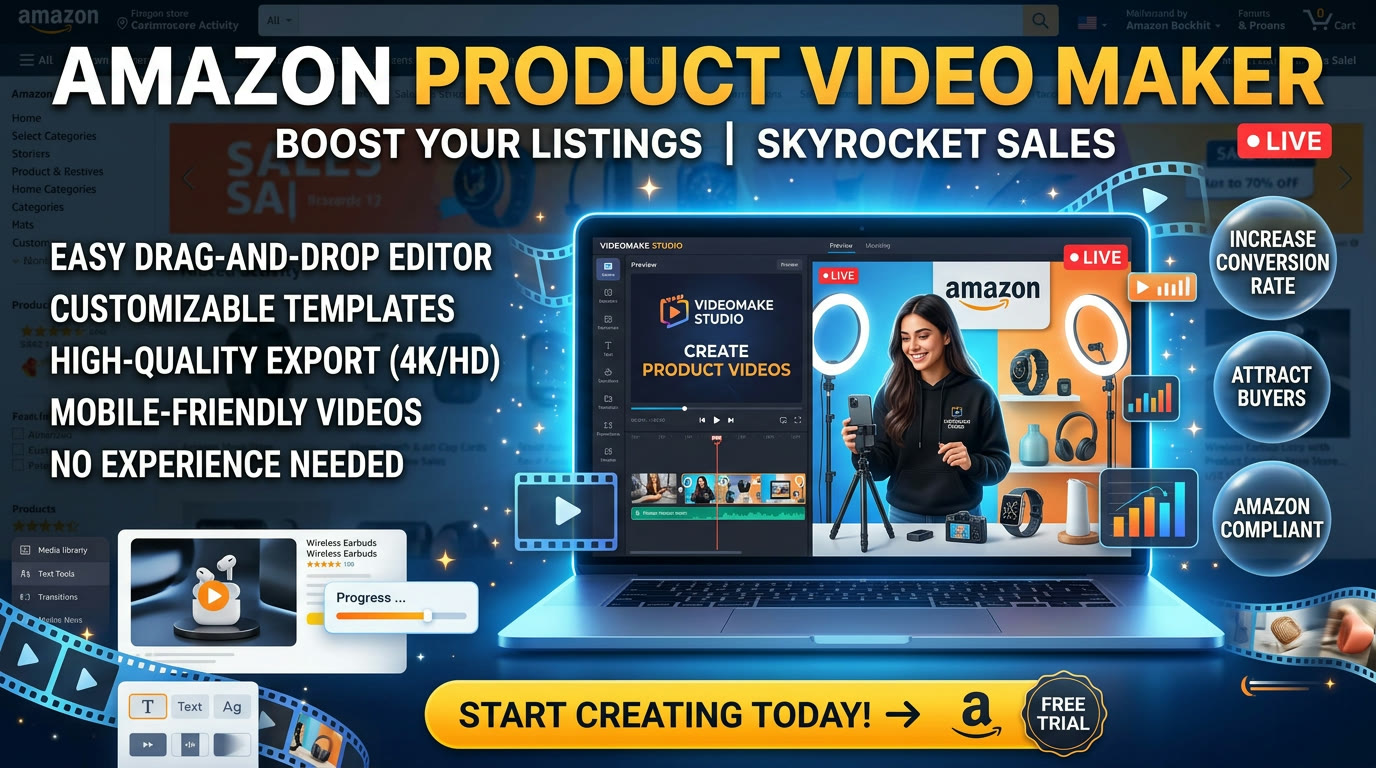 Amazon Product Video Maker for Listings & Product Detail Page Videos